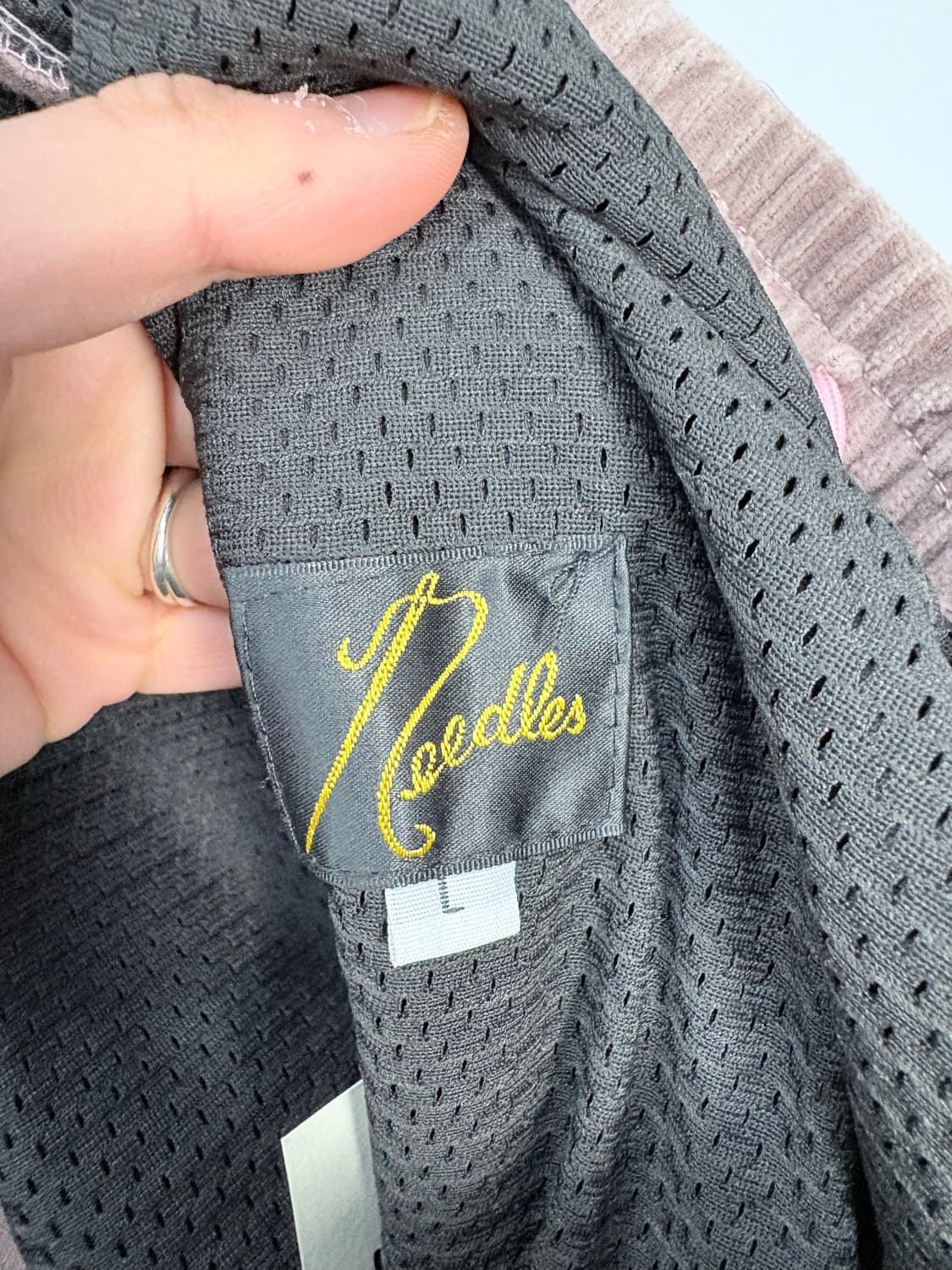 니들스 스몰로고 벨벳 트랙탑 팬츠 A3502 상품이미지7