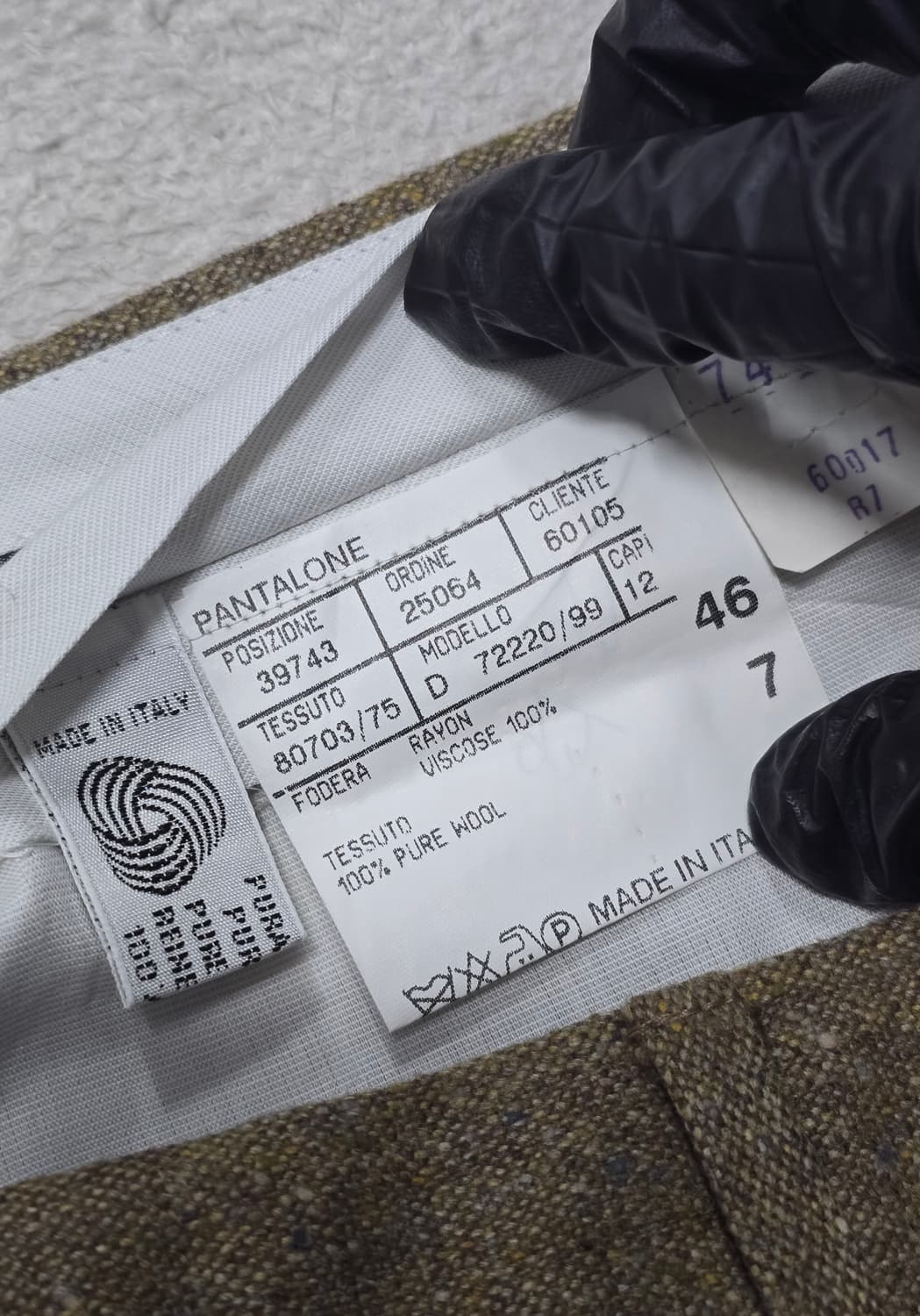 크리스찬 디올 헤링본 울 팬츠 상품이미지4