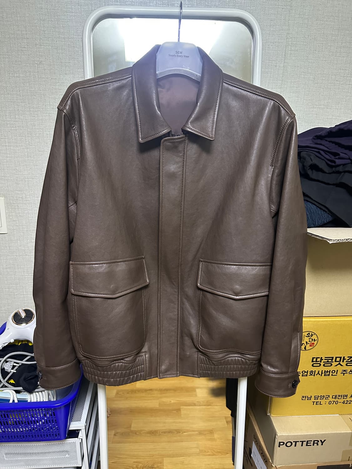 [3]25ss sew a2 레더자켓 상품이미지1
