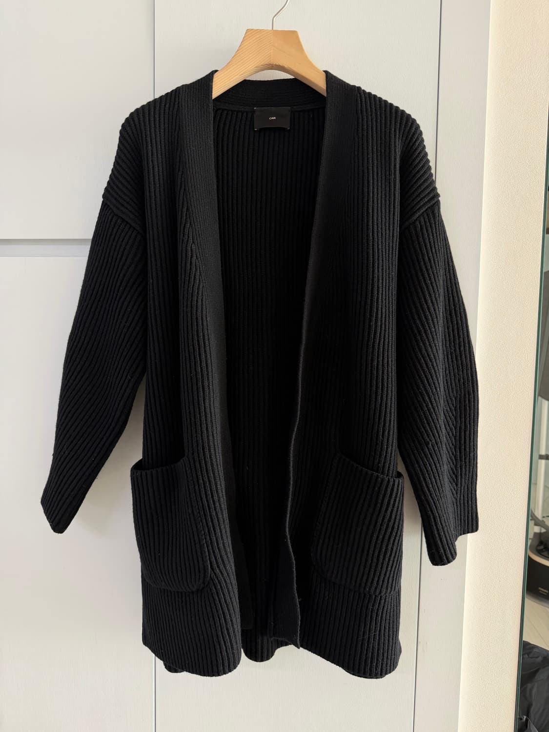 ORR 블랙 니트 가디건 상품이미지3