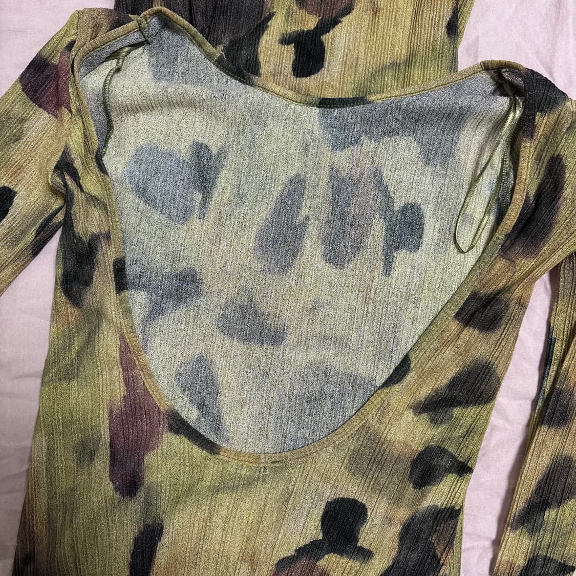 자라 시스루 플리츠 튤 롱 드레스 S 새상품 상품이미지6