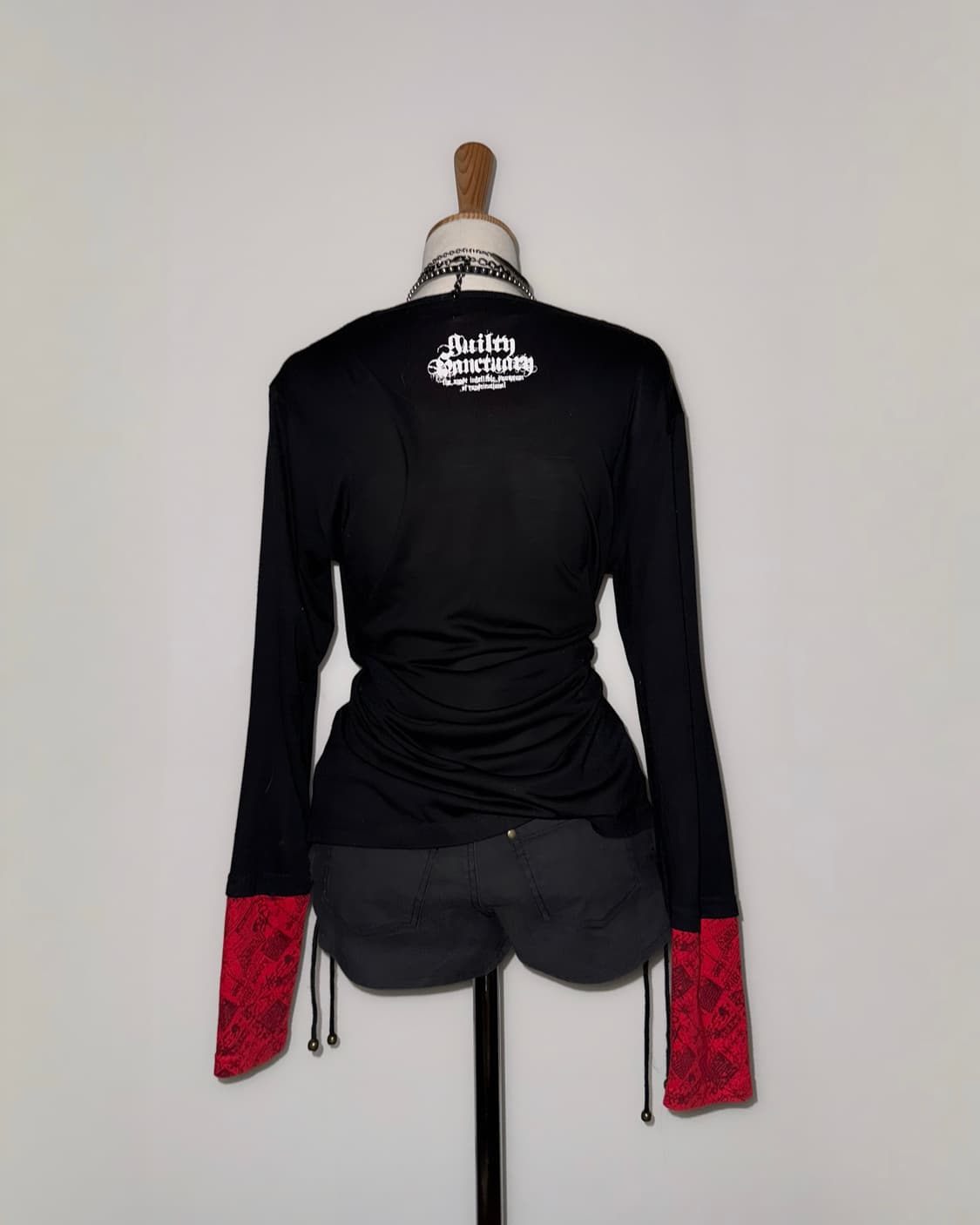 펑크 프린팅 레이어드 롱슬리브 상품이미지2