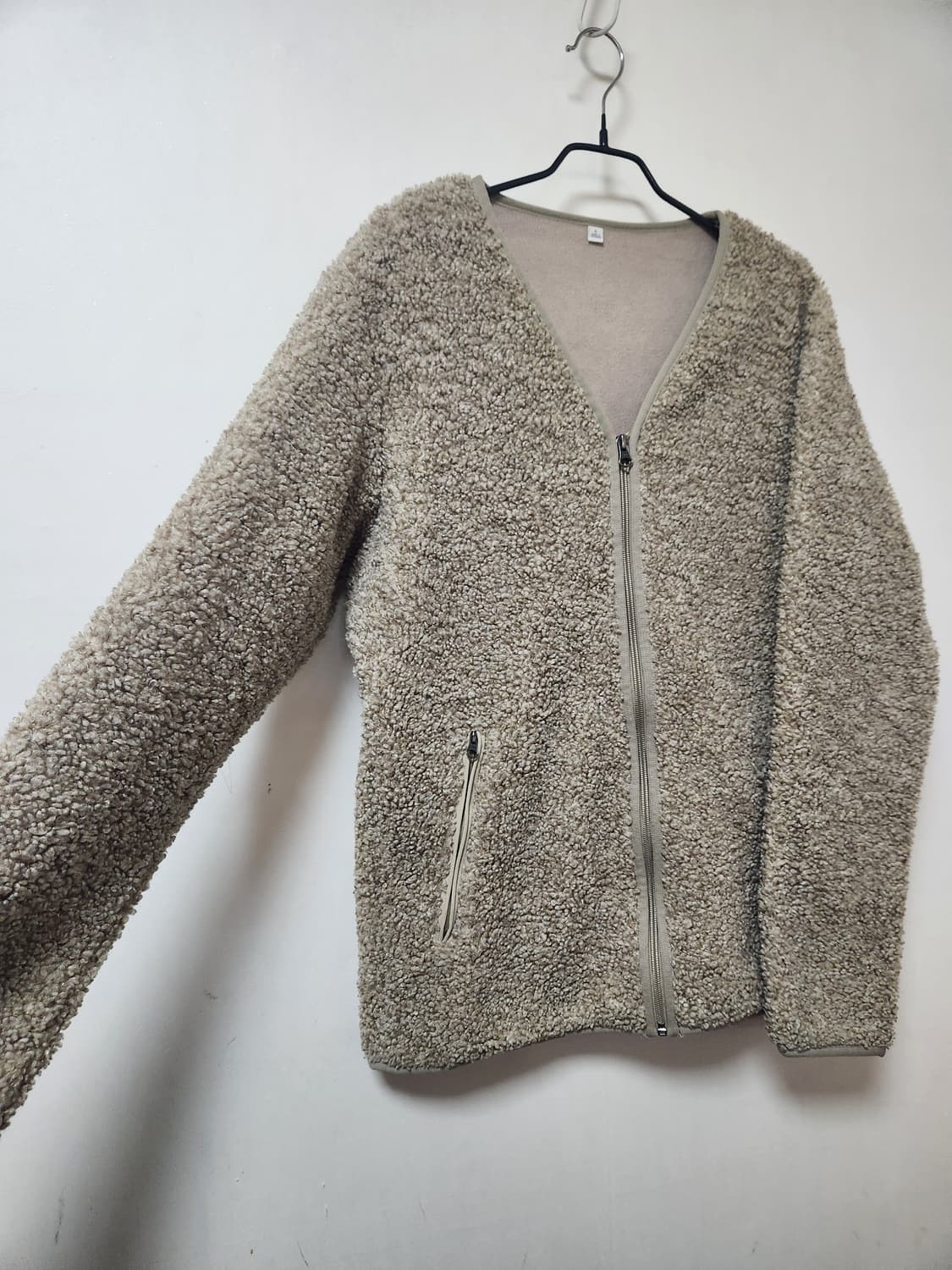 유니클로 뽀글이 후리스 짚업자켓 L 상품이미지3