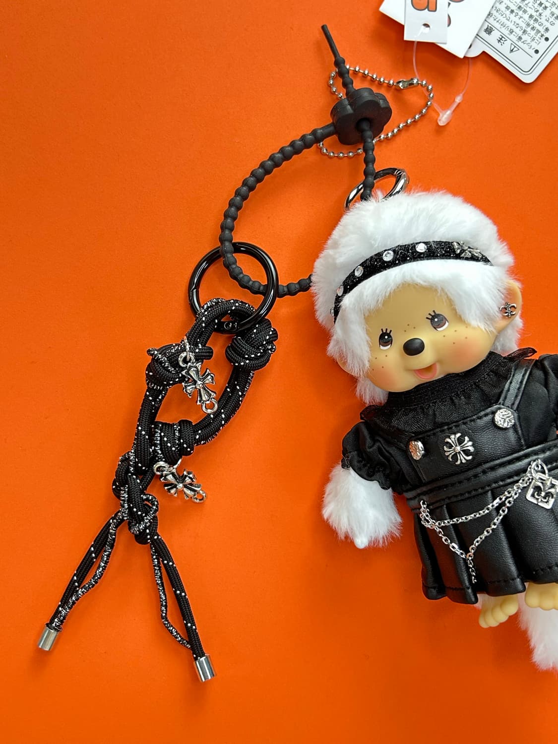 (12)정품몬치치🖤블랙레더원피스커스텀키링 상품이미지2