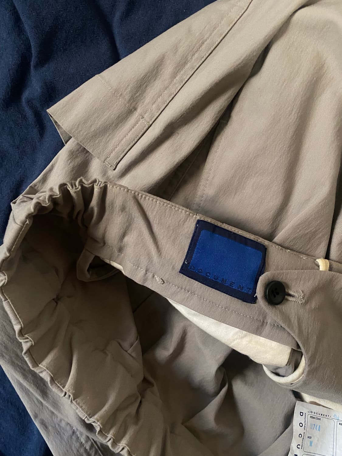 도큐먼트 그레이 턱 트라우져 상품이미지7