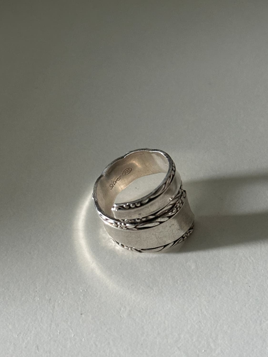 Vintage spoon 925silver ring 상품이미지3
