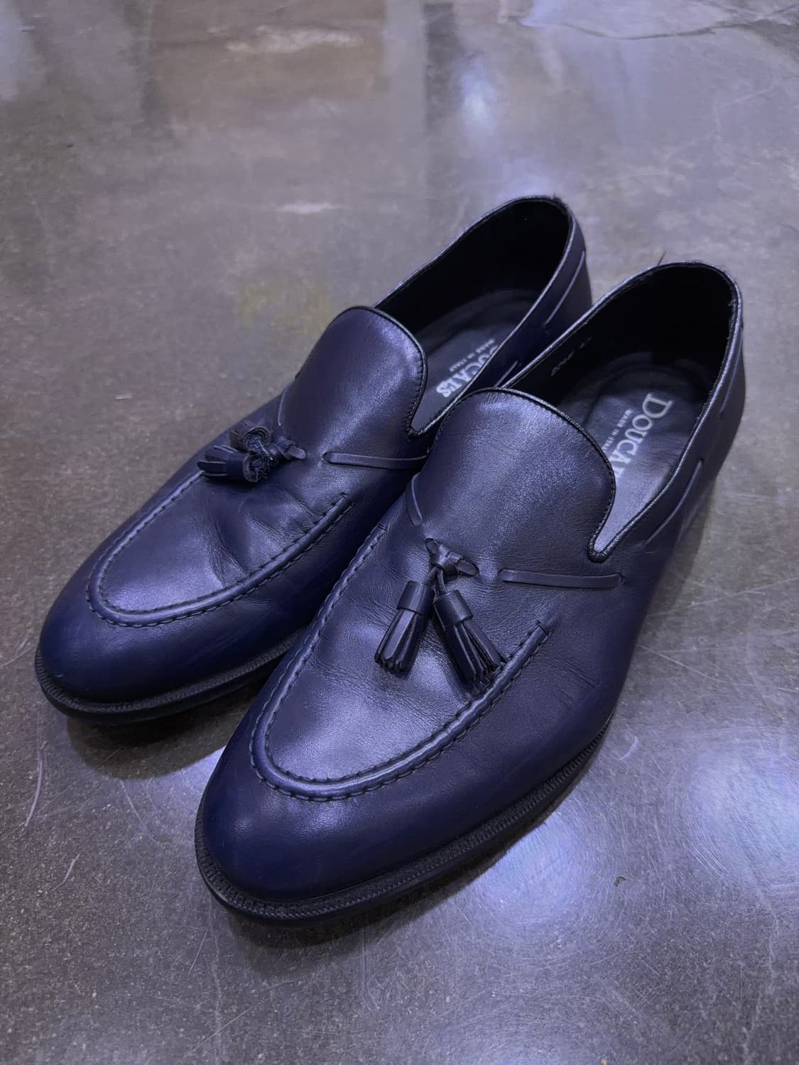 듀칼스 U팁 태슬로퍼 다크 블루 네이비 슈즈 43 상품이미지1