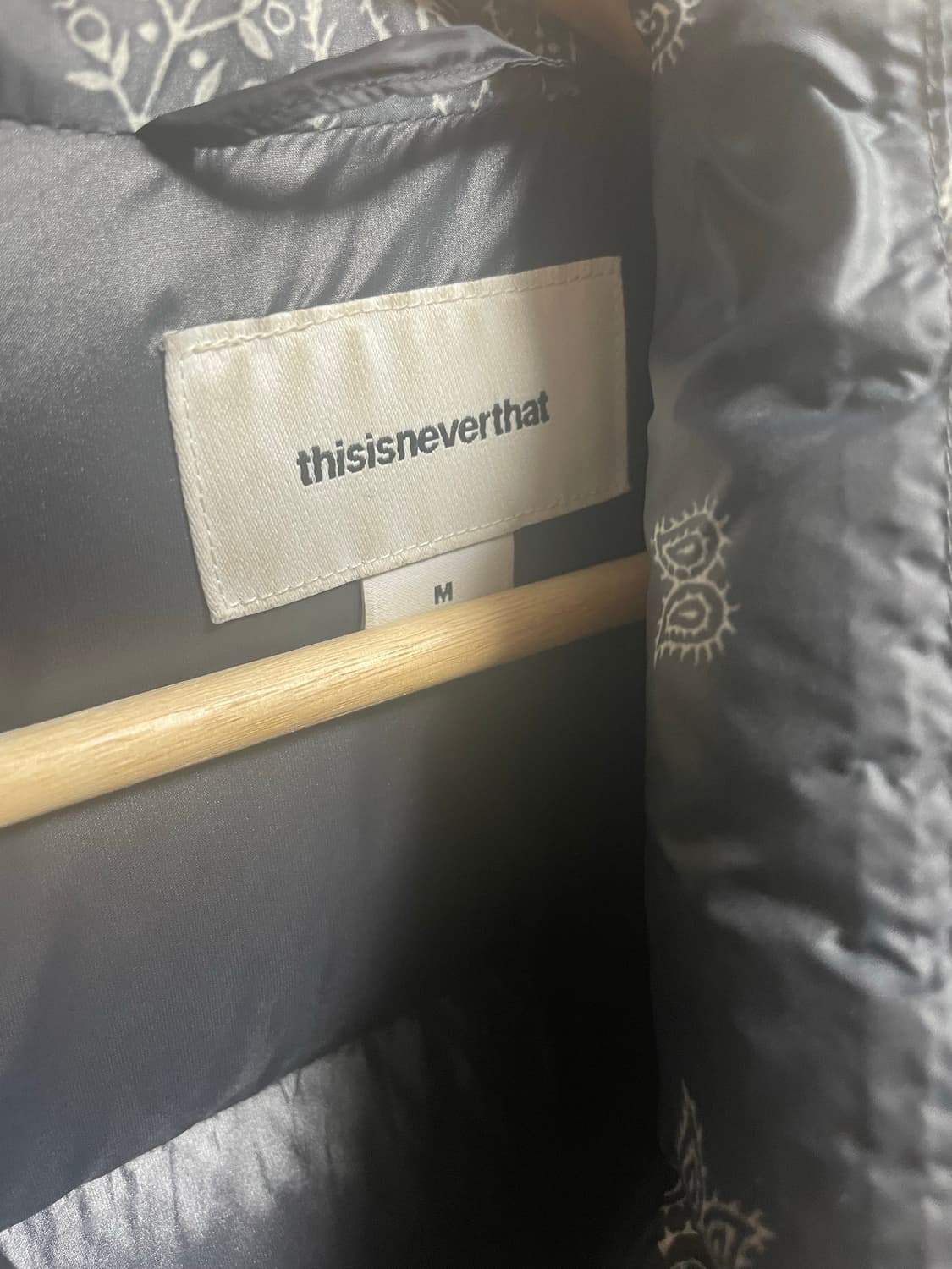 디스이스네버댓 페이즐리 패딩 M 상품이미지2