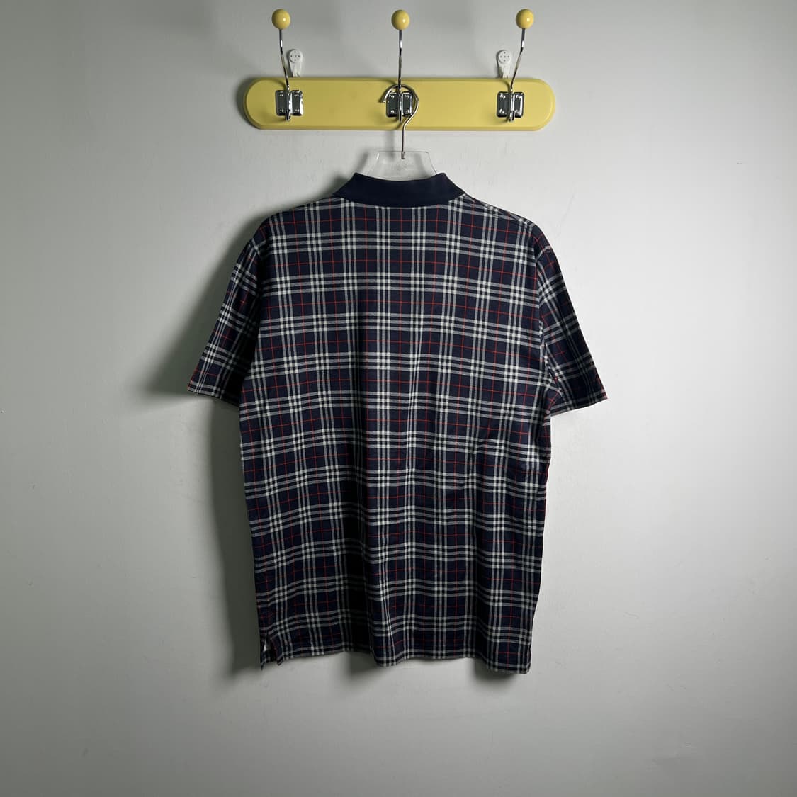 버버리 빈티지 노바 체크 반팔 폴로 셔츠 M 상품이미지2