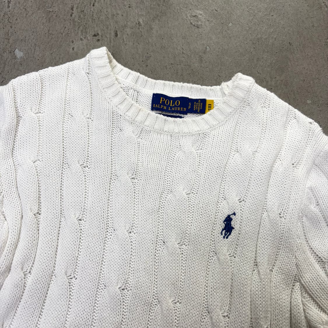 폴로 화이트 반팔 니트[2222] 상품이미지4