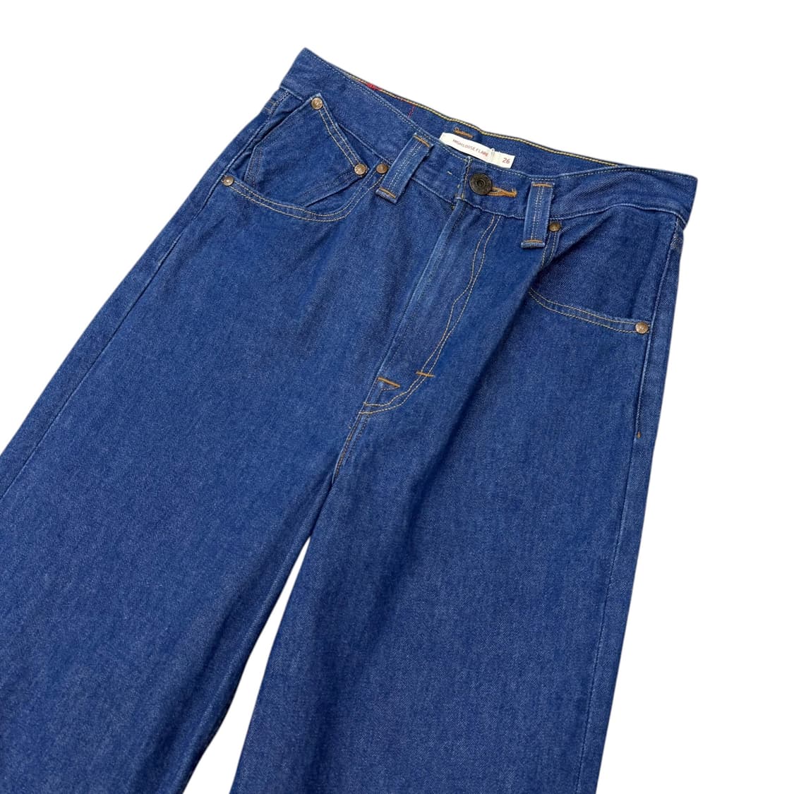 리바이스 레드탭 데님 그라데이션 와이드 부츠컷 플레어진 상품이미지3