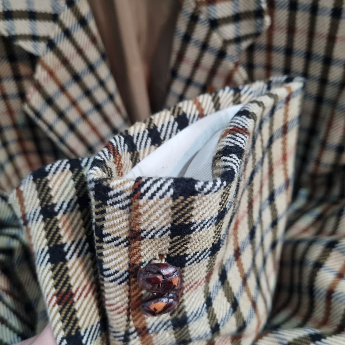 닥스 남성 빈티지 시그니처 모직 체크자켓 상품이미지5