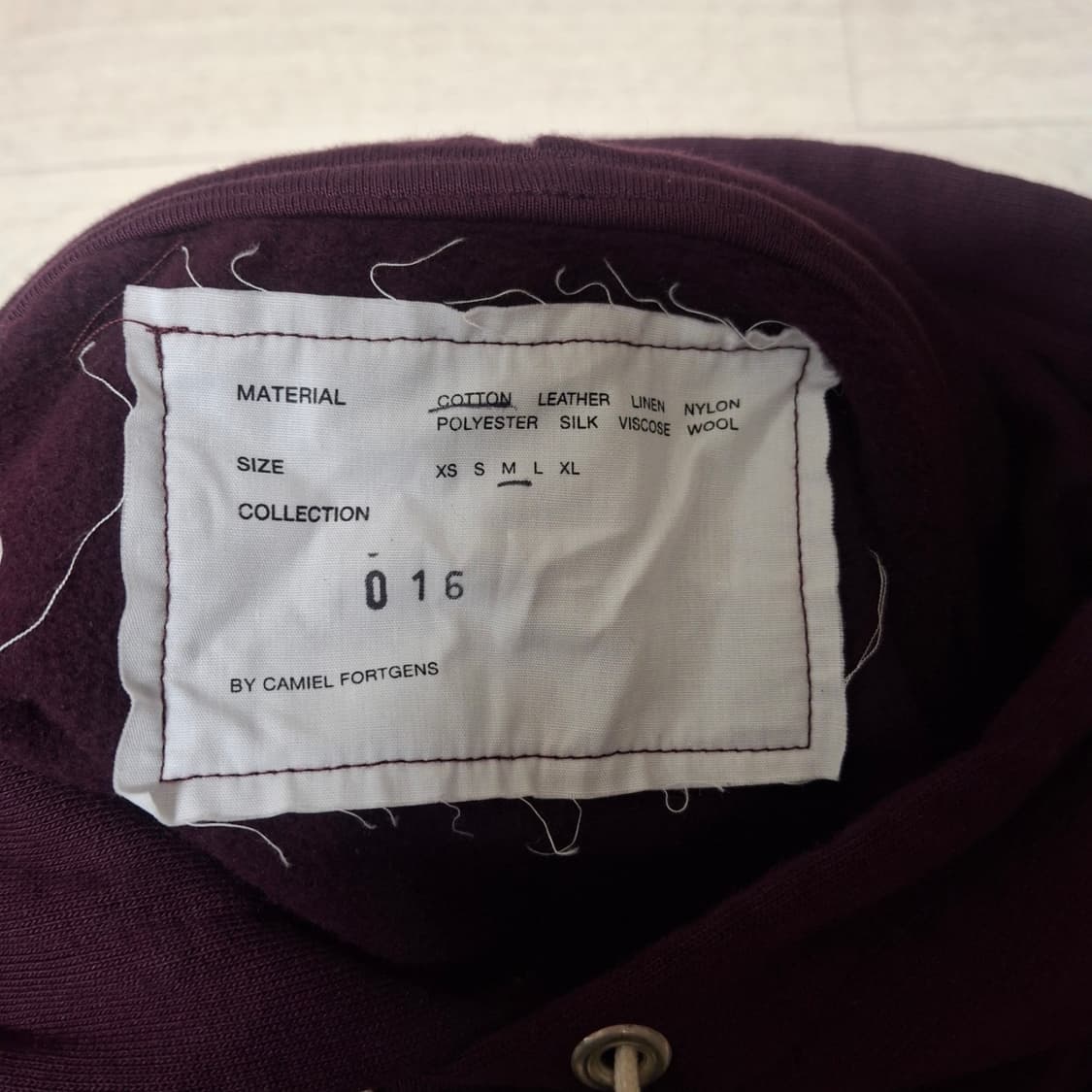 [M] 카미엘 포트젠스 와이드 후디 후드티 가지컬러 상품이미지8