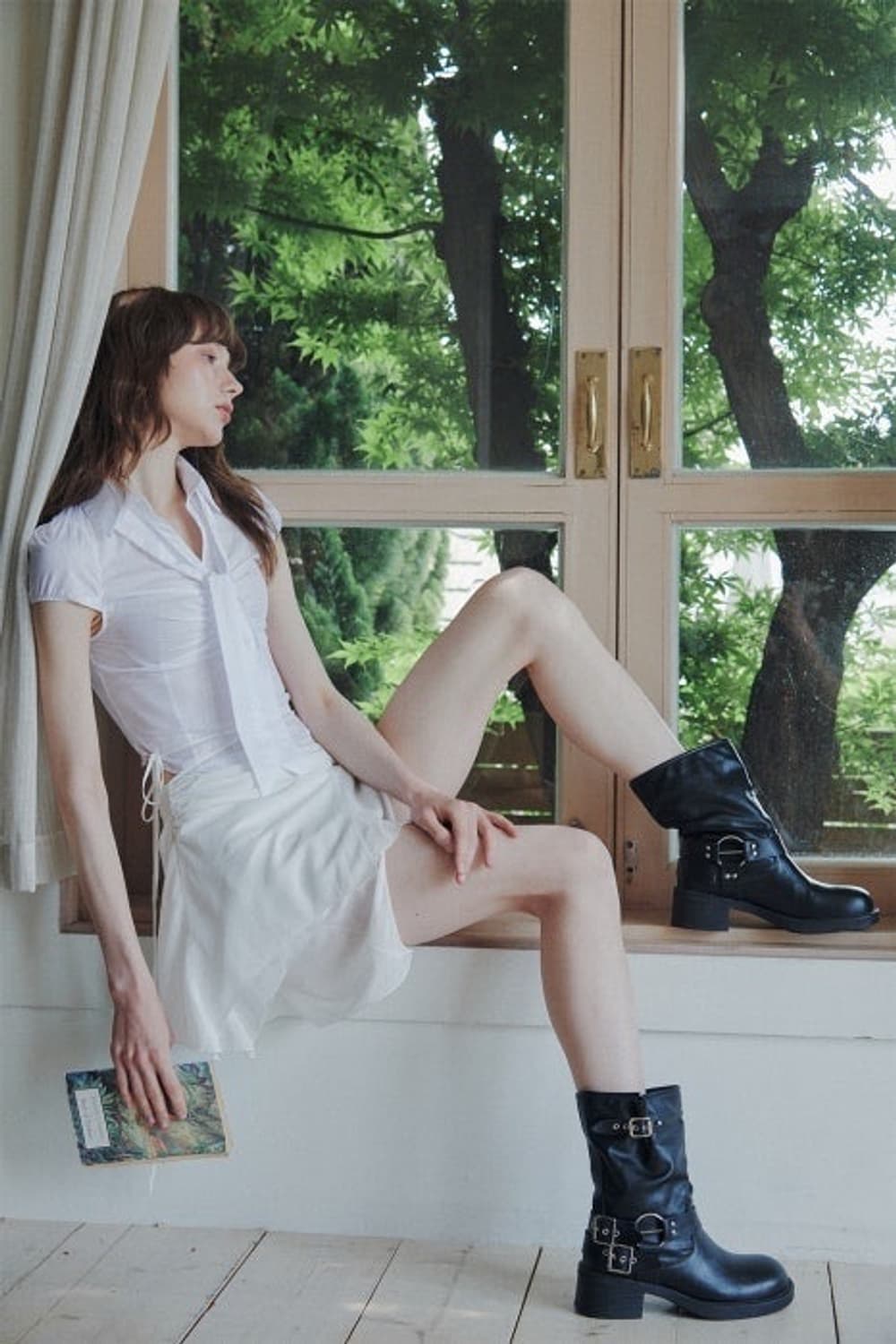 페인오어플레져 제이드 스카프 셔츠 상품이미지3