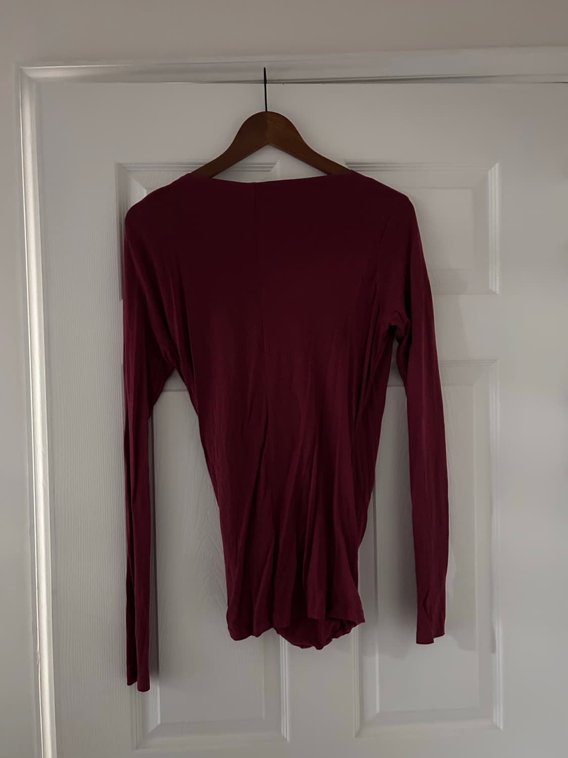 Ralph lauren 버건디 랩 긴팔 티셔츠 M size 상품이미지1