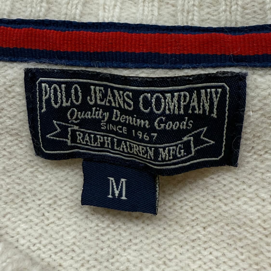 폴로 진스 컴퍼니 성조기 화이트 니트  상품이미지5