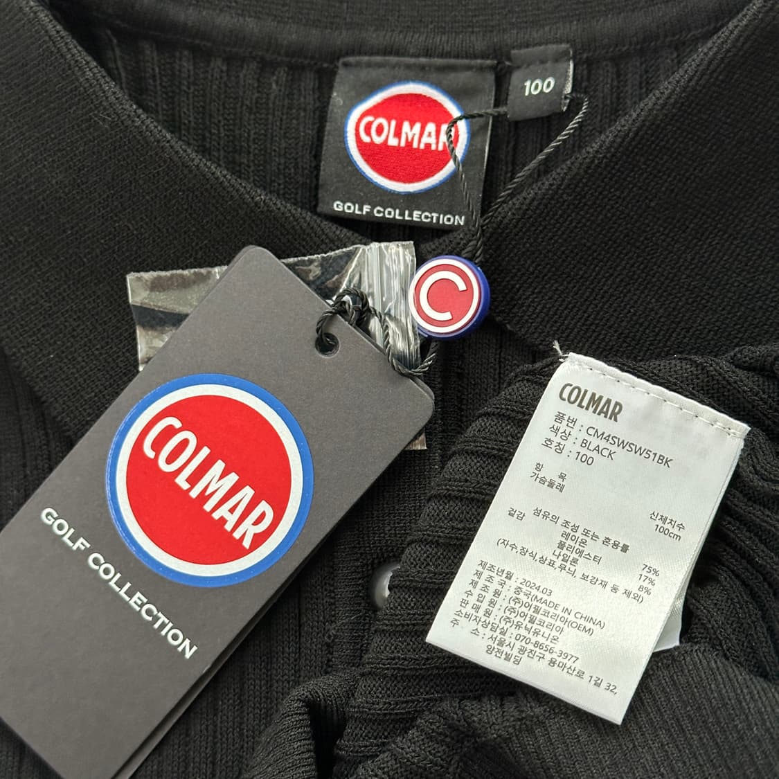 COLMAR 콜마르 골프 골지 니트 반팔 카라티 상품이미지6