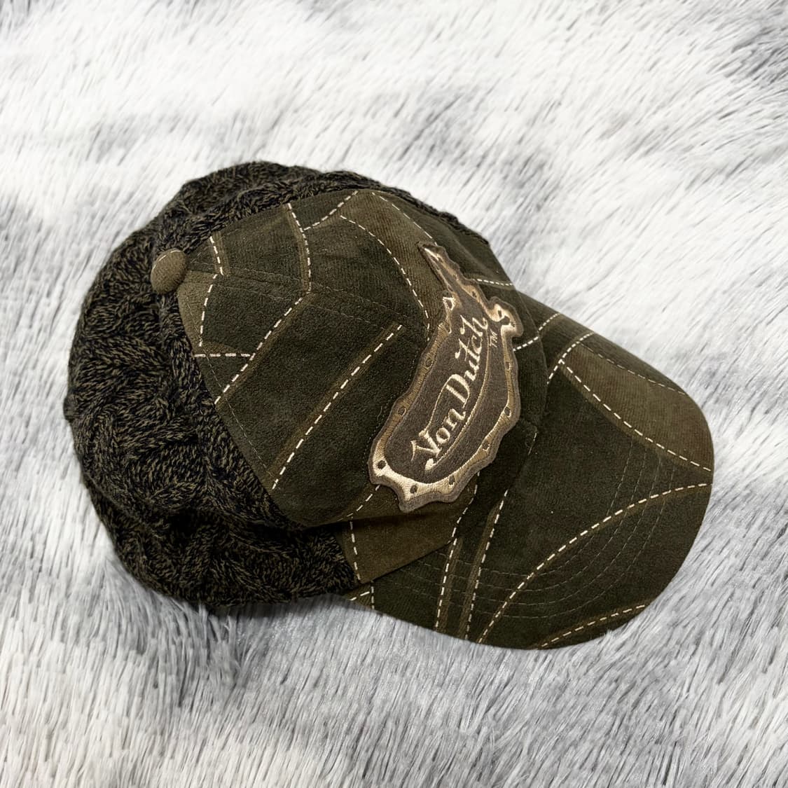 본더치 포레스트 패치워크 헤링본 볼캡 상품이미지6