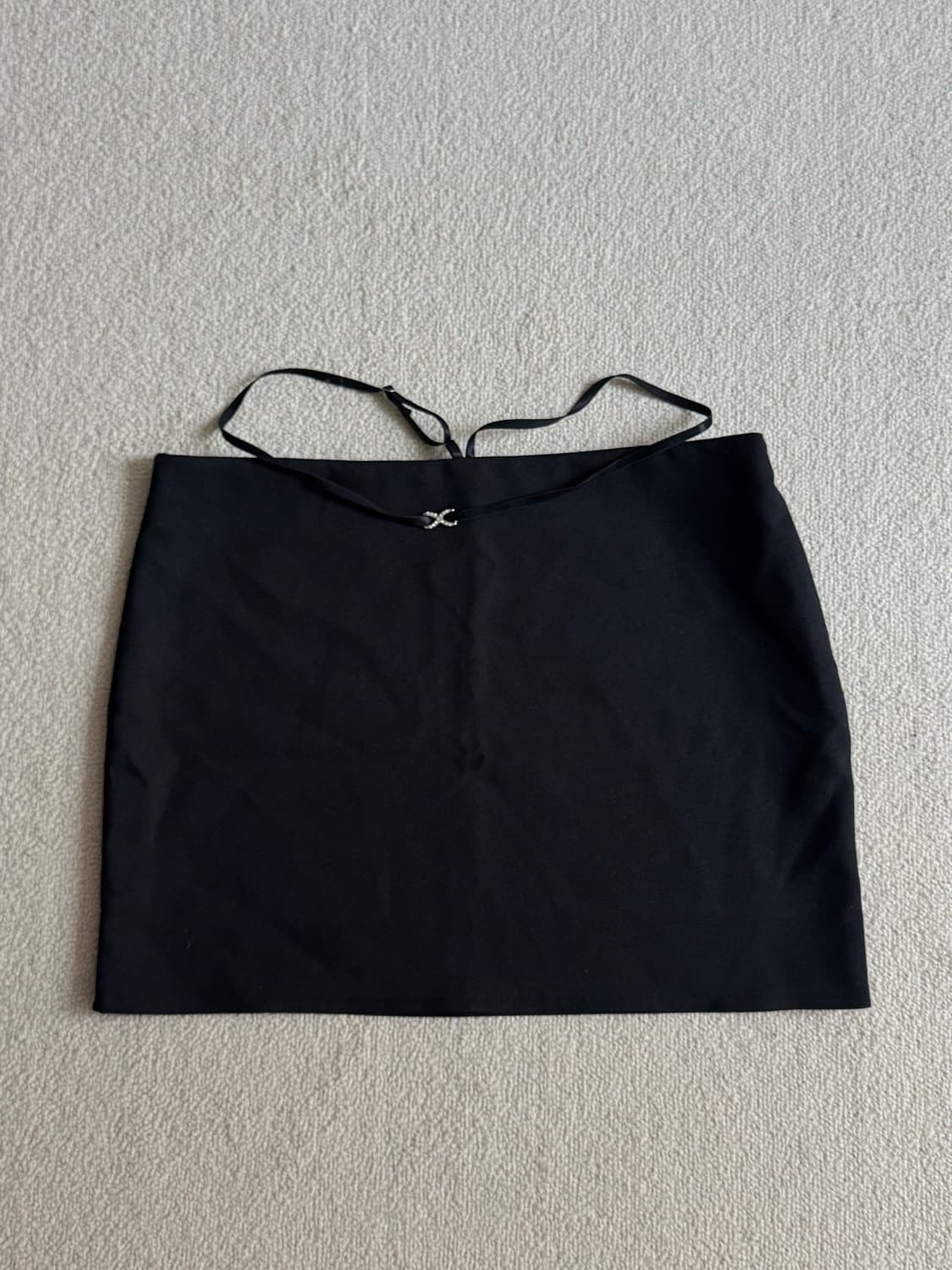 바디수트 허리 스트랩 로우웨이스트 베이직 스커트 새상품 M 상품이미지1