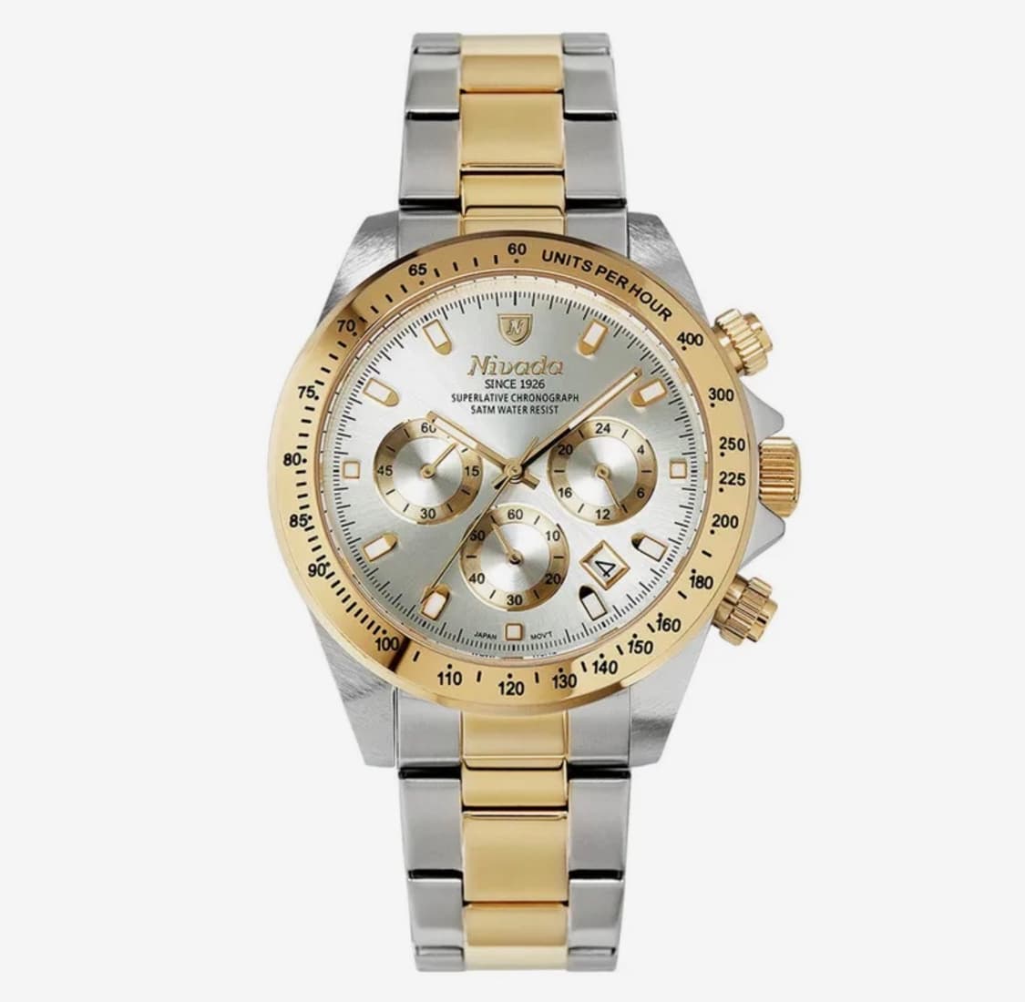 니바다 남성용 크로노그래프 메탈 시계 1002 상품이미지2