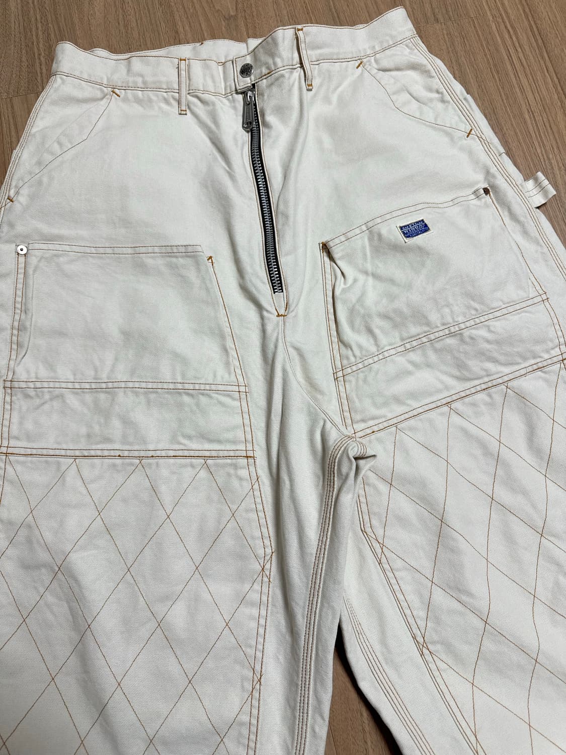 캐피탈 캔버스 지퍼 와이드 럼버팬츠4사이즈 상품이미지2