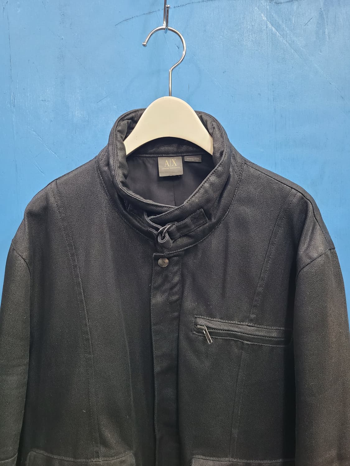 아르마니 왁스 바이커 자켓 상품이미지3