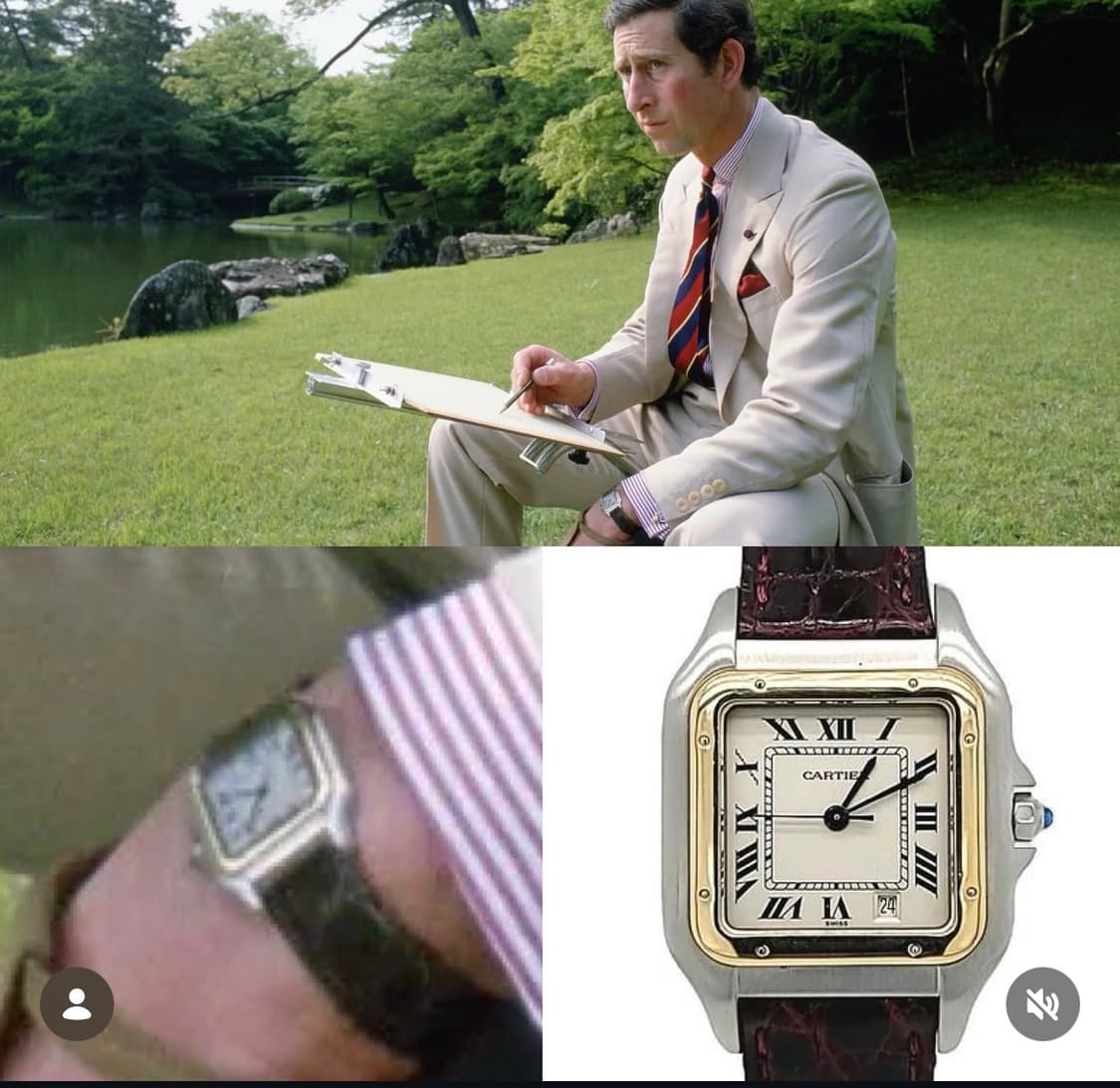 [M]까르띠에 팬더 콤비 미디움 빈티지 상품이미지9