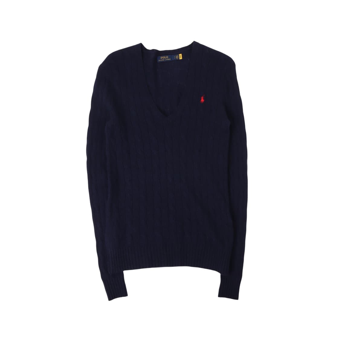 폴로 랄프로렌 qr 네이비 울 캐시미어 브이넥 니트 상품이미지1