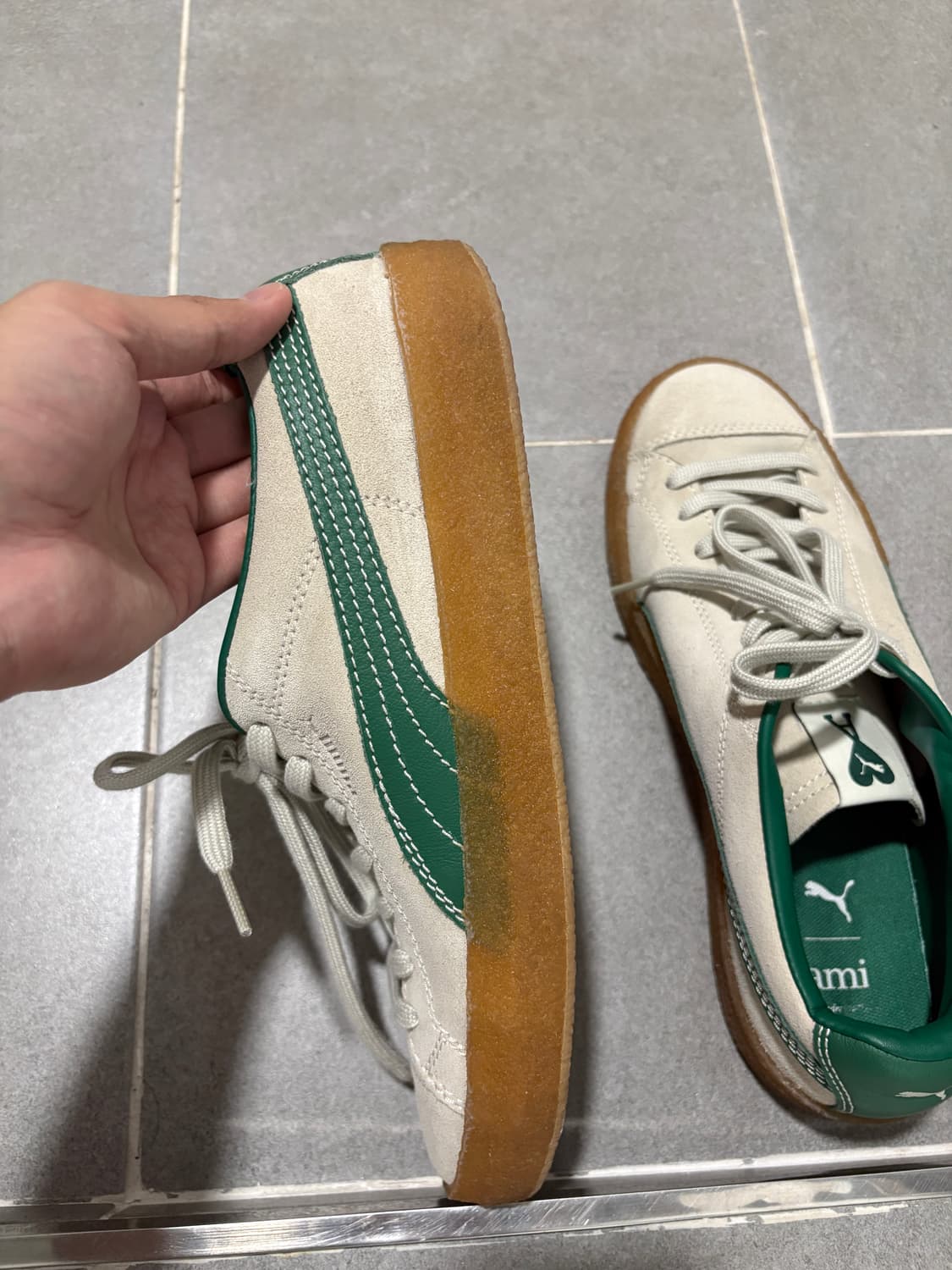 퓨마 x 아미 스웨이드 크레페 프리스틴 상품이미지4