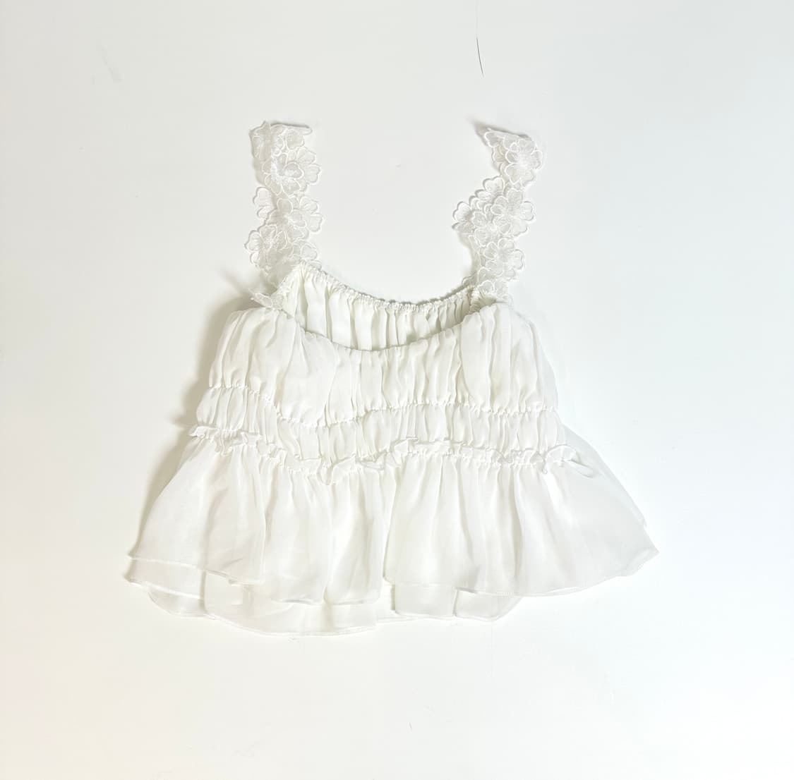 더티스 셔링탑 DELPHINIUM CHIFFON SHIRRING  상품이미지2