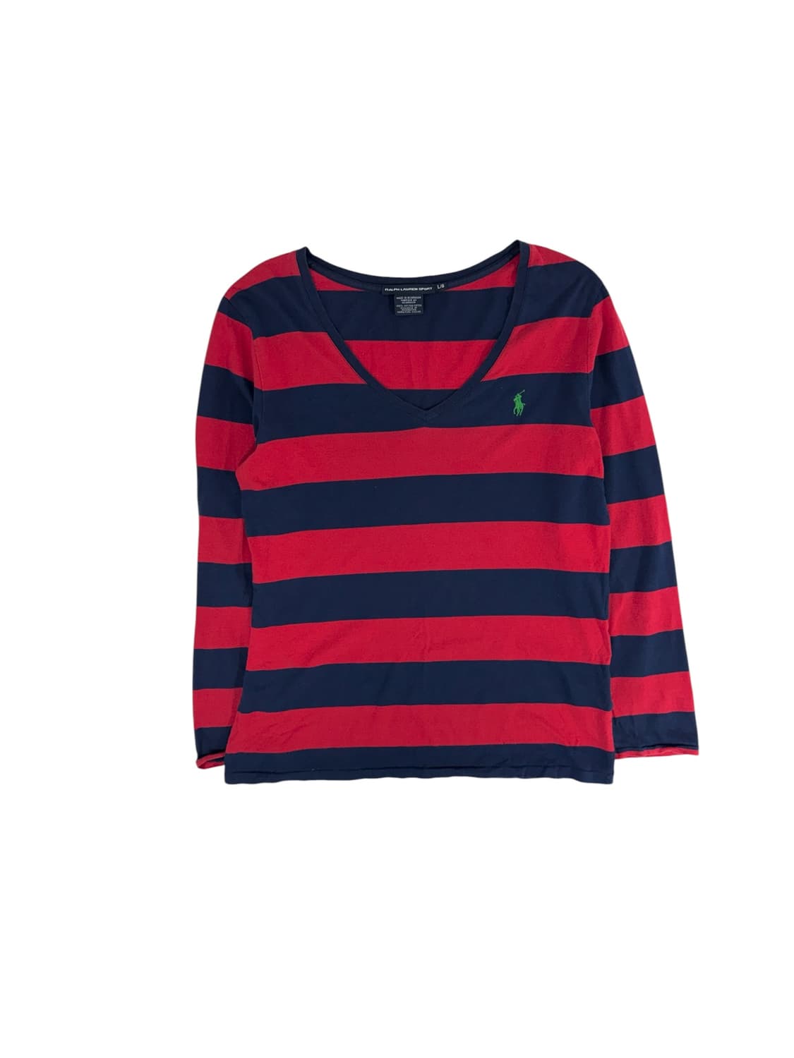 폴로 스트라이프 긴팔티 (woman L) 상품이미지1