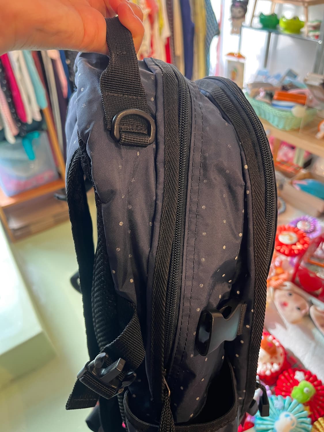 이스트보이 네이비 도트 백팩 🪽 상품이미지10