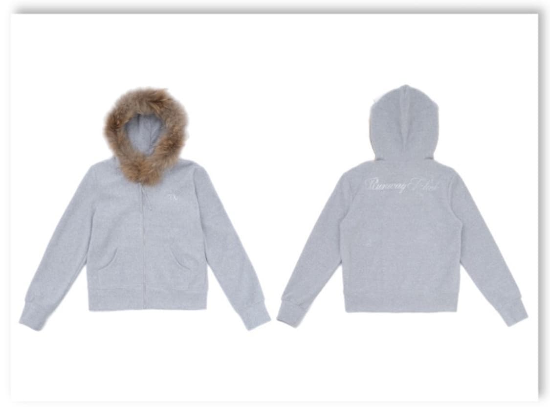 Millennium soft 퍼 후드집업_ gray 상품이미지4