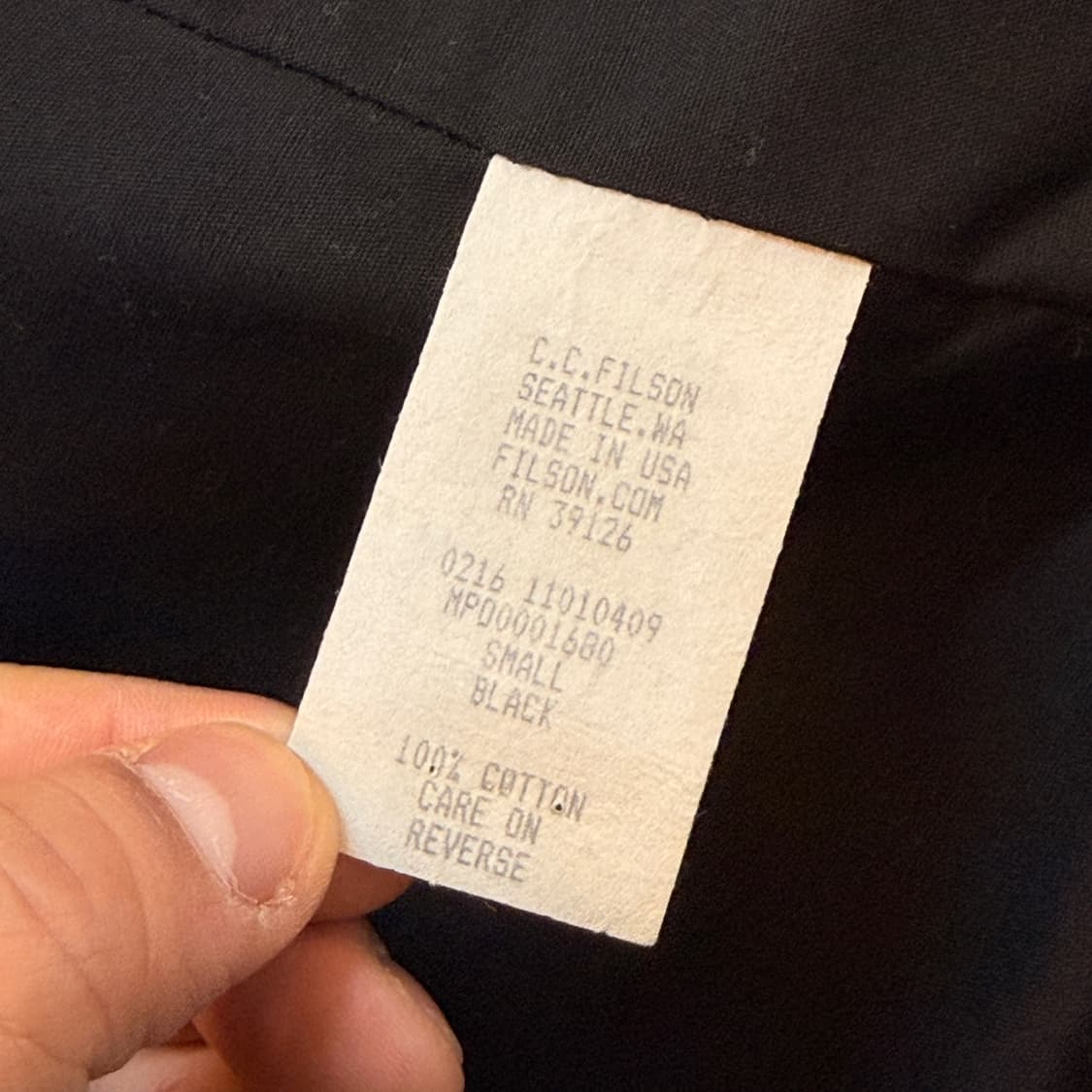 구형 필슨 MADE IN USA 왁스 왁스드 자켓 상품이미지7