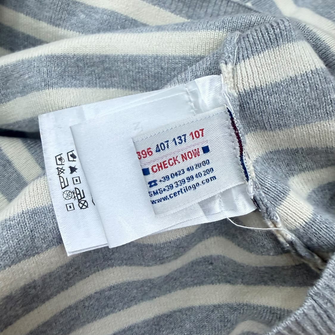 몽클레르 스트라이프 코튼 니트 티셔츠 상품이미지9