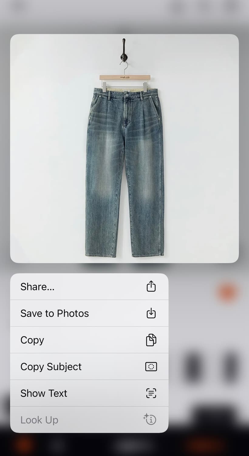 Rough side 러프사이드 Drape denim 3size 상품이미지1