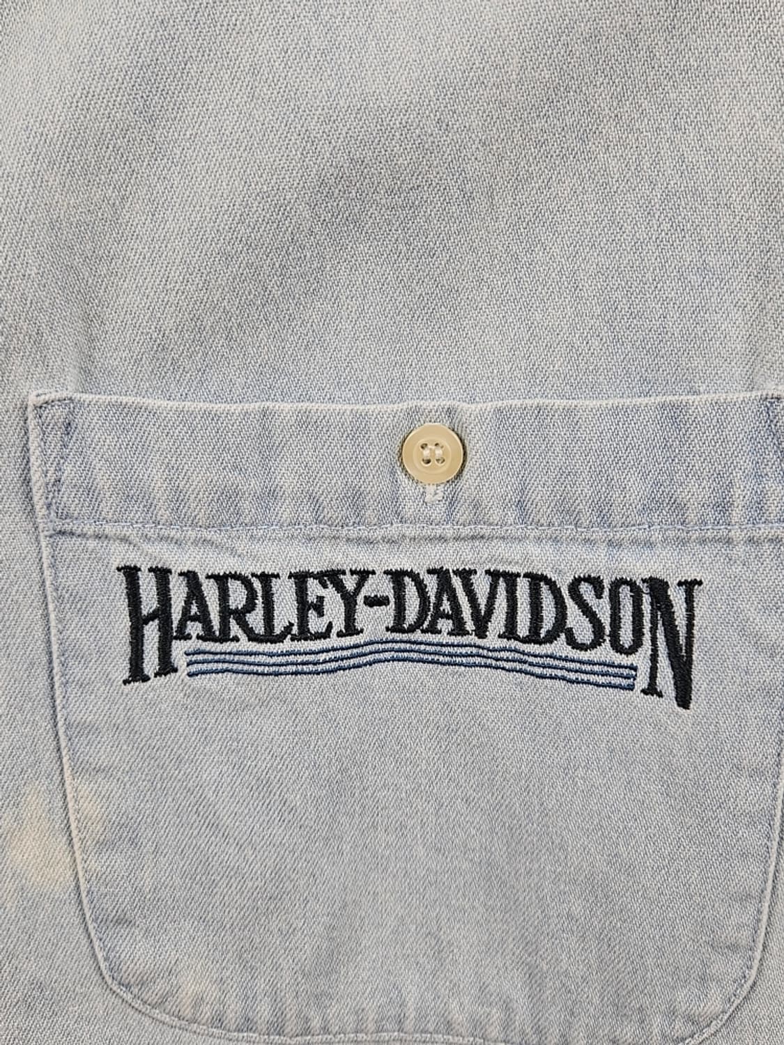 할리데이비슨 포켓 데님 바이커 셔츠 ( S ) / 9376 상품이미지9