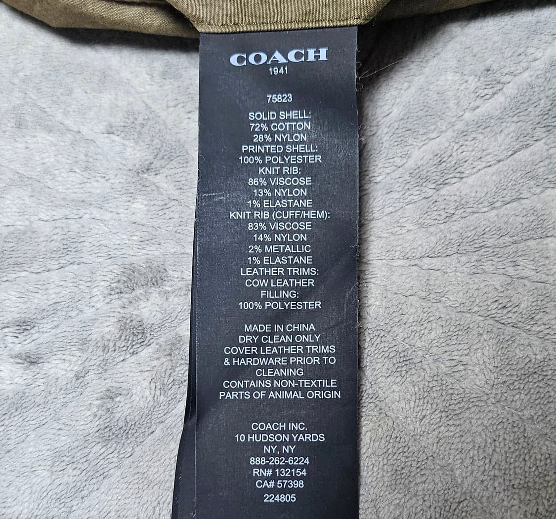 코치 리버시블 퀼팅 봄버 자켓 상품이미지4