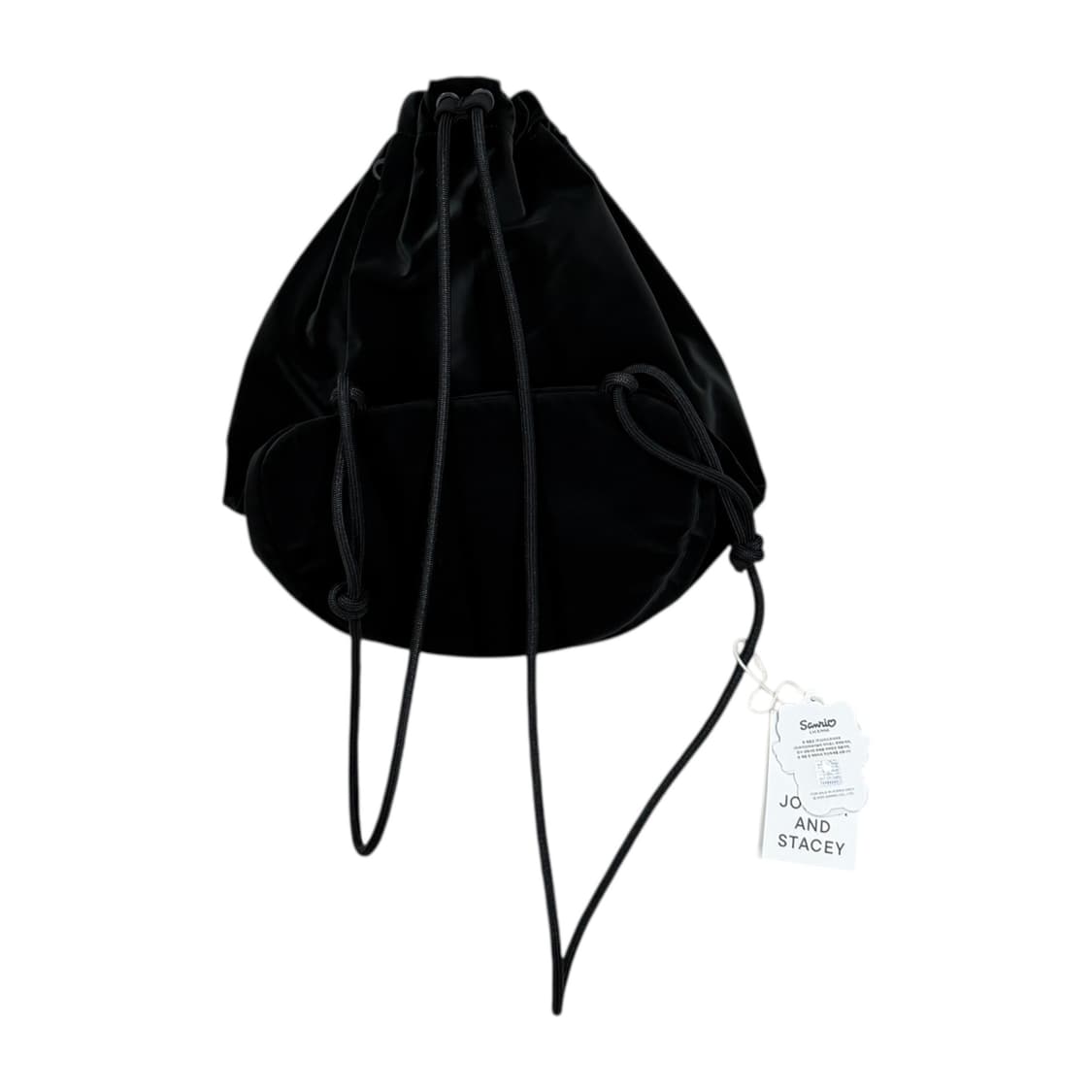 조셉앤스테이시 헬로키티 드로우 스트링 백팩 가방 블랙 상품이미지3