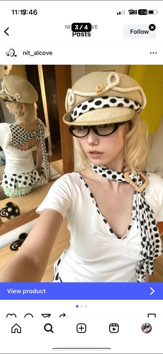 Nitalove 도트모자 상품이미지3