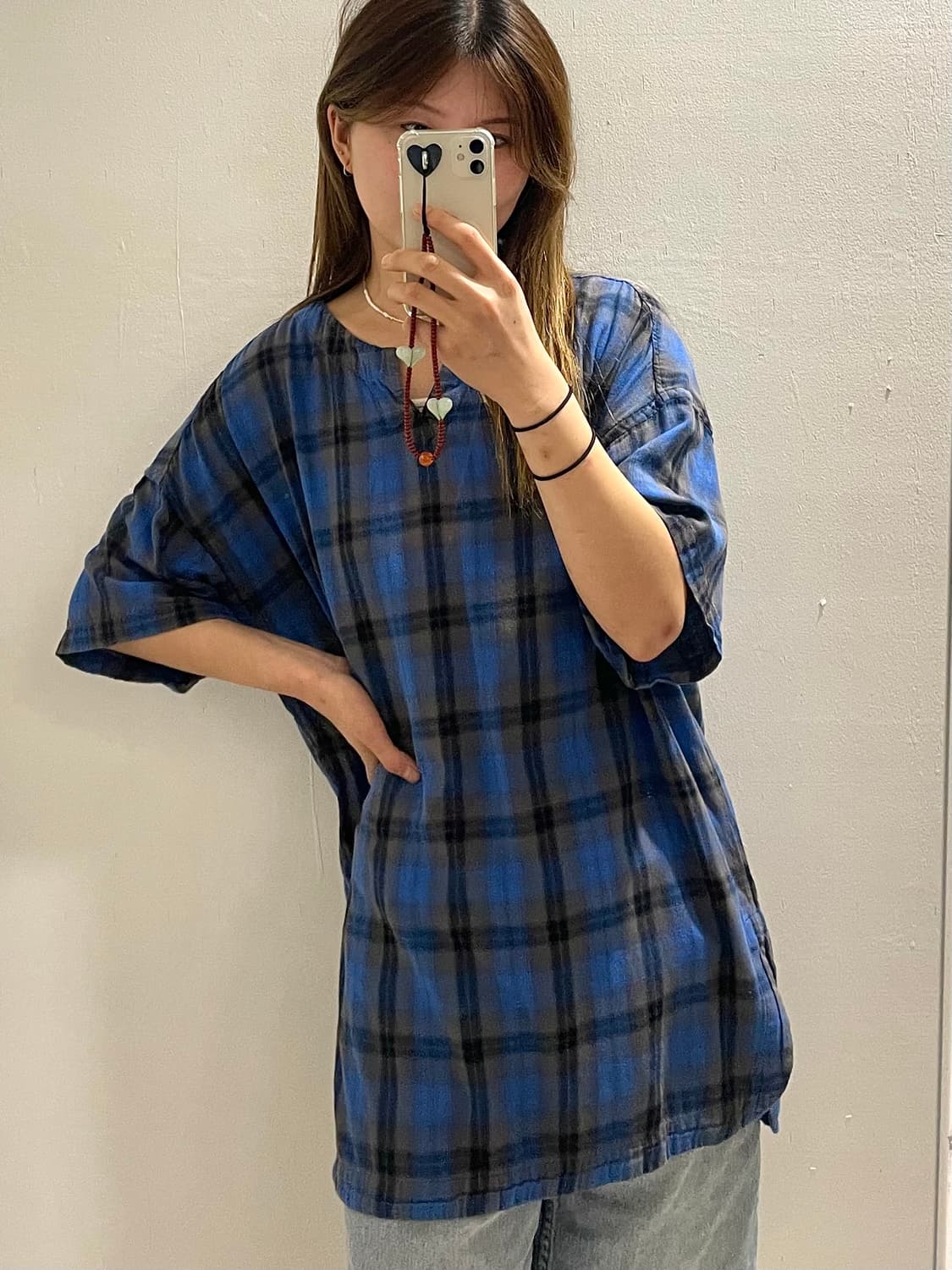 BEAMS check anorak shirts 상품이미지1