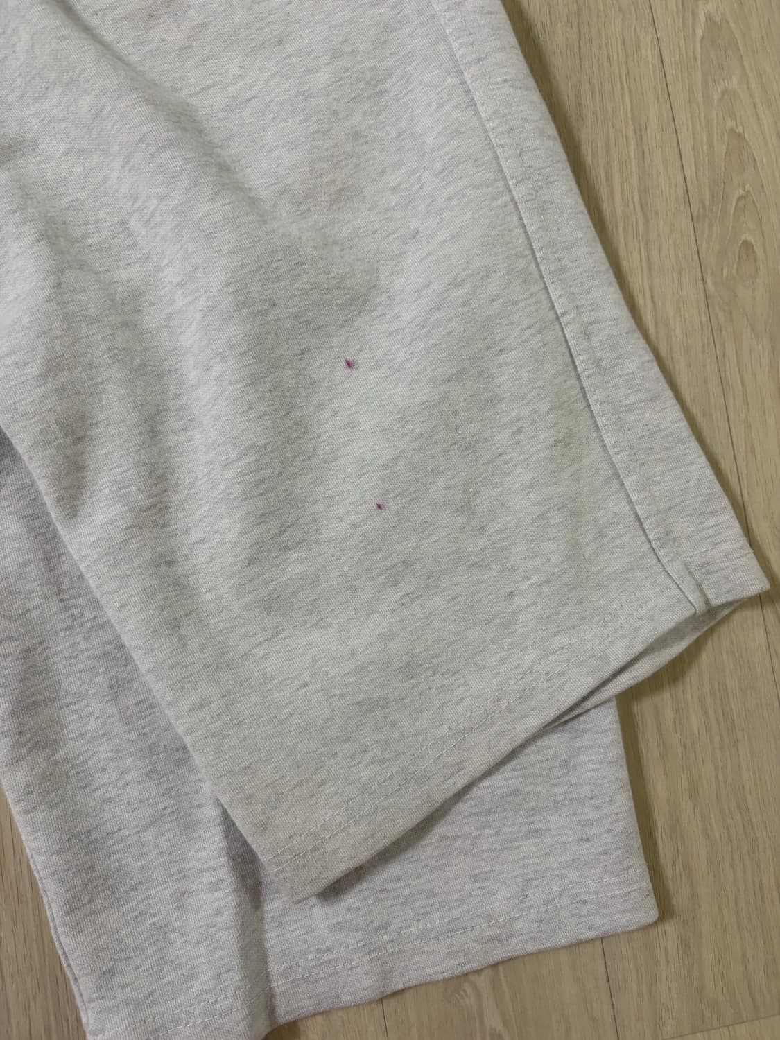 데일리 라이트 그레이 와이드 트레이닝 팬츠 상품이미지3