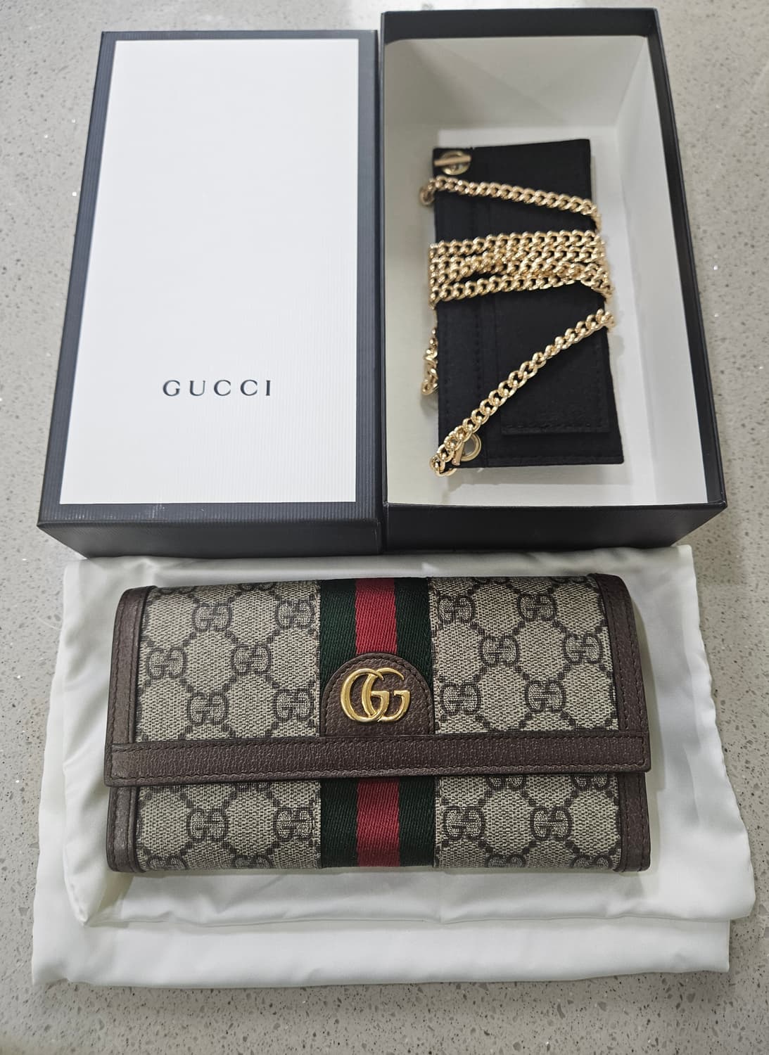 [미사용품] 구찌 오피디아 장지갑 정품 [풀박스/미니백가능] 상품이미지7