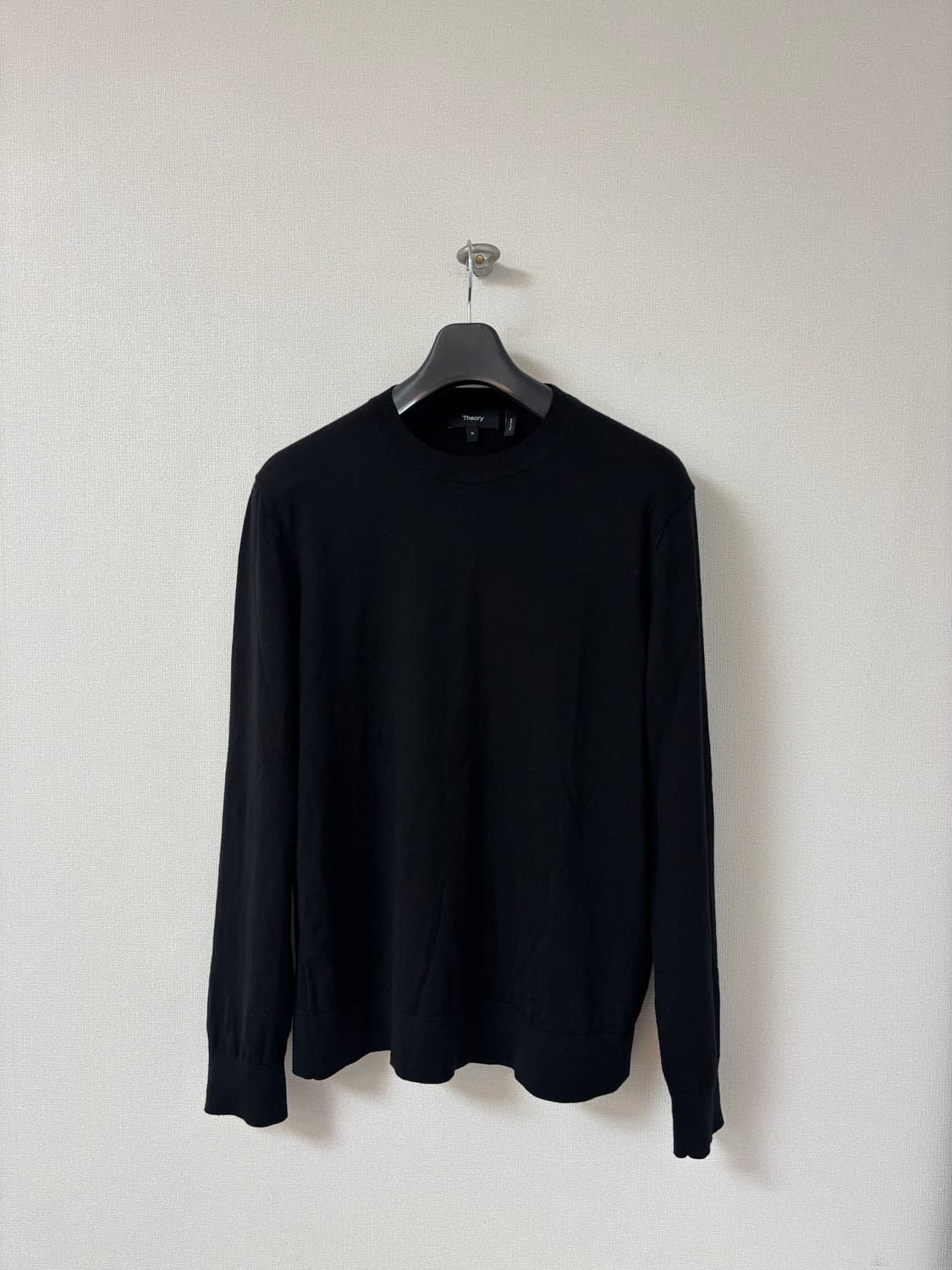 [M] Theory 띠어리 리갈 울 크루넥 스웨터 블랙 상품이미지1