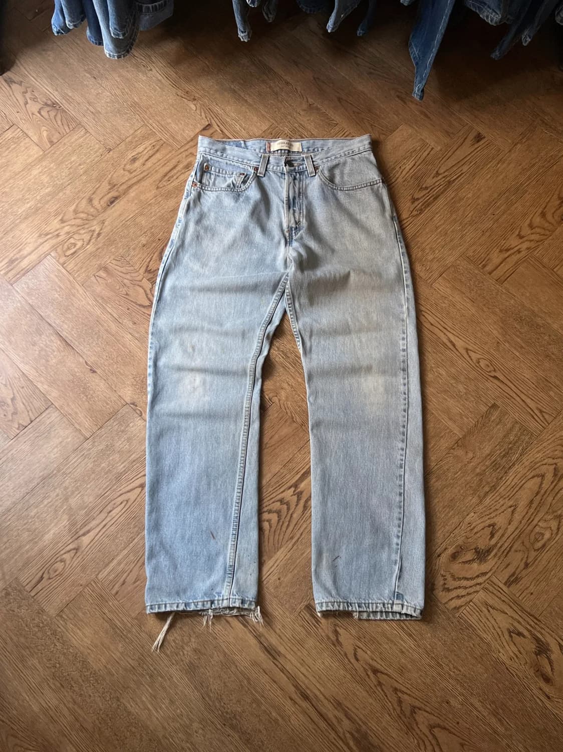 [31]00's 리바이스 USA 505 빈티지 워싱 라이트블루 데님 팬츠 상품이미지1