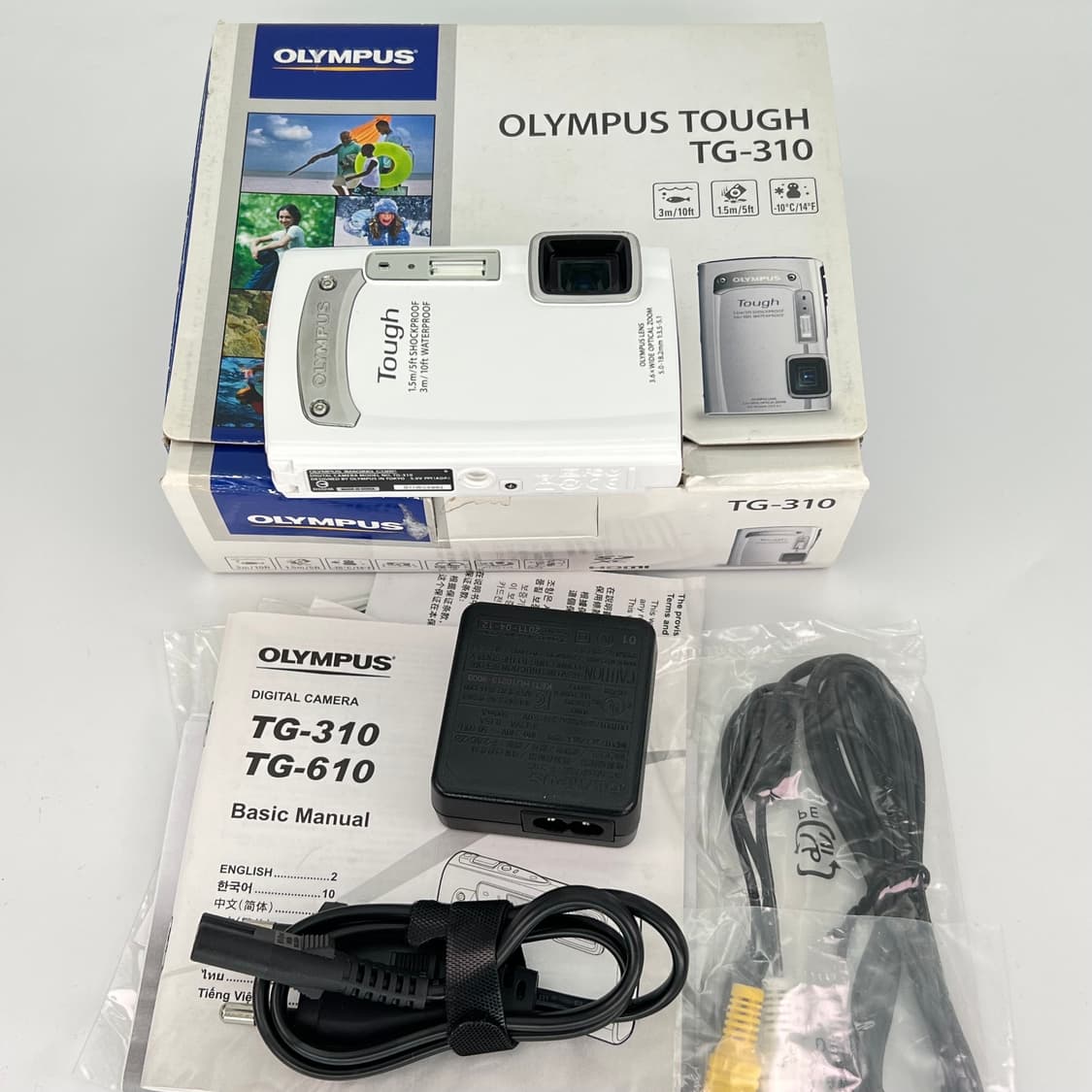 (풀박스)올림푸스 터프 Olympus Tough TG-310 화이트 상품이미지10