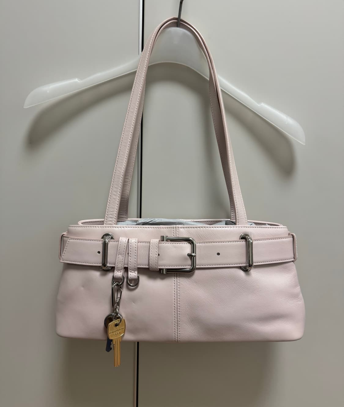 오소이 숄더 브로클 미니 백 핑크 상품이미지5