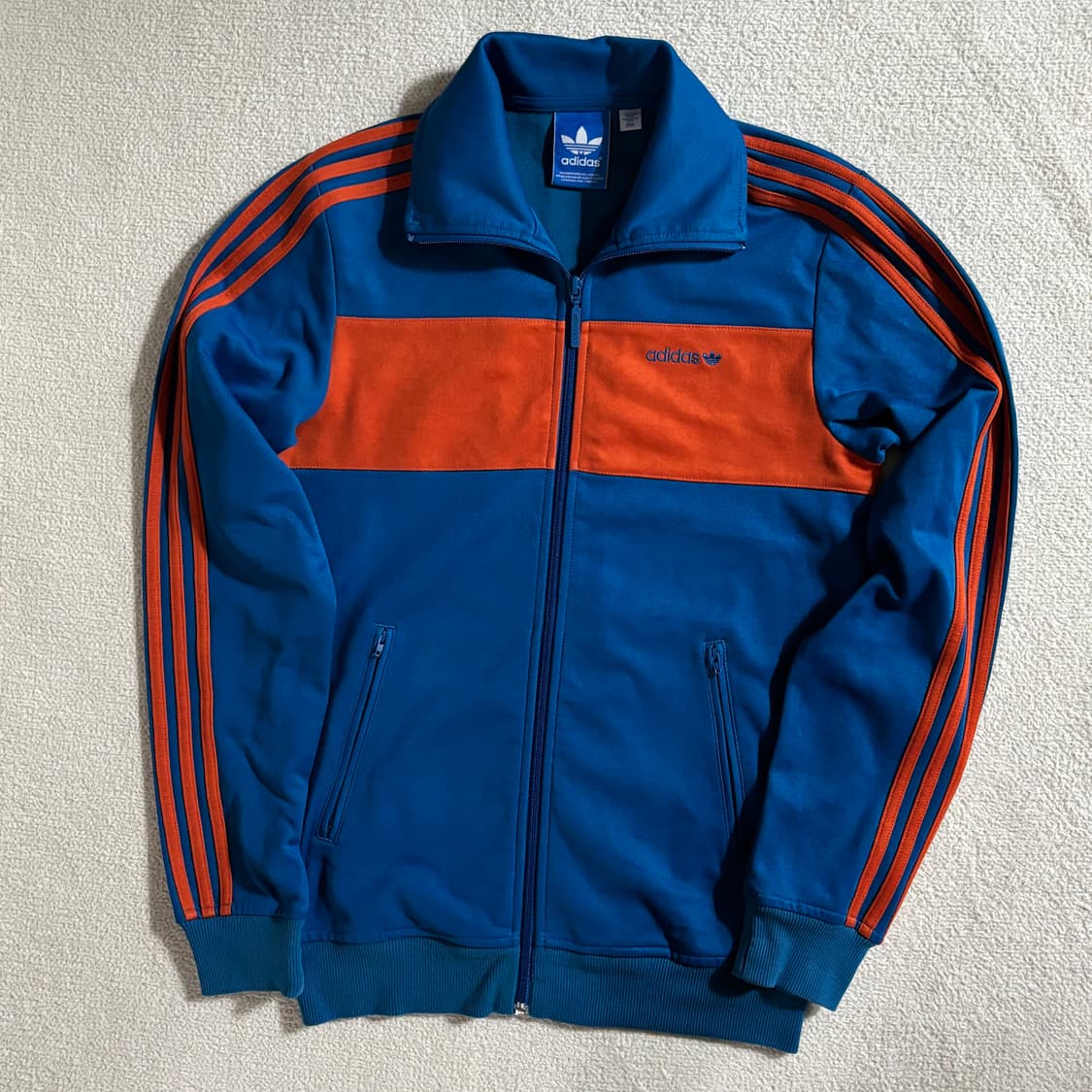 아디다스 베켄바우어 블루오렌지 트랙탑 져지 상품이미지1