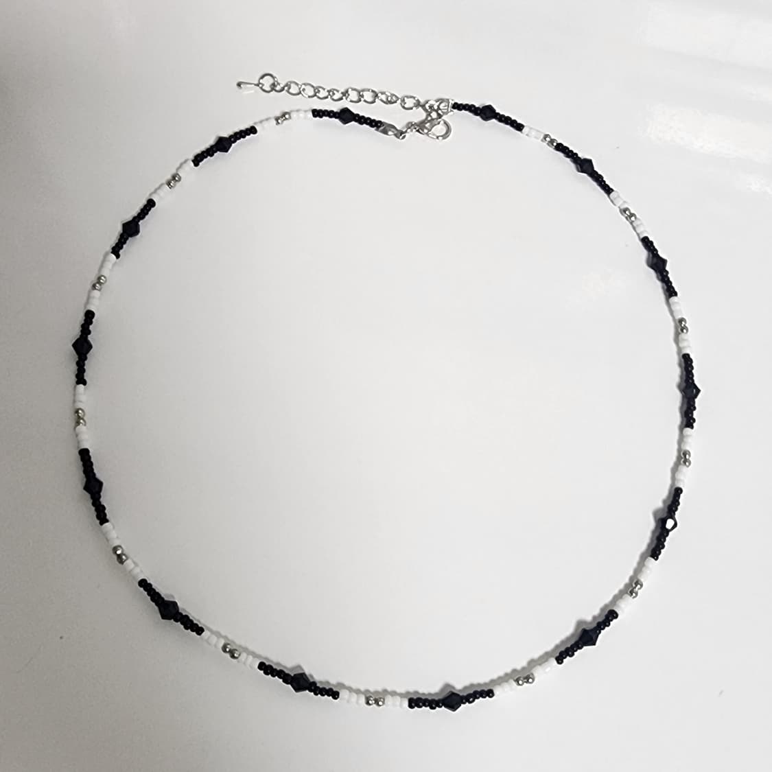 남자 흰검 목걸이 상품이미지1