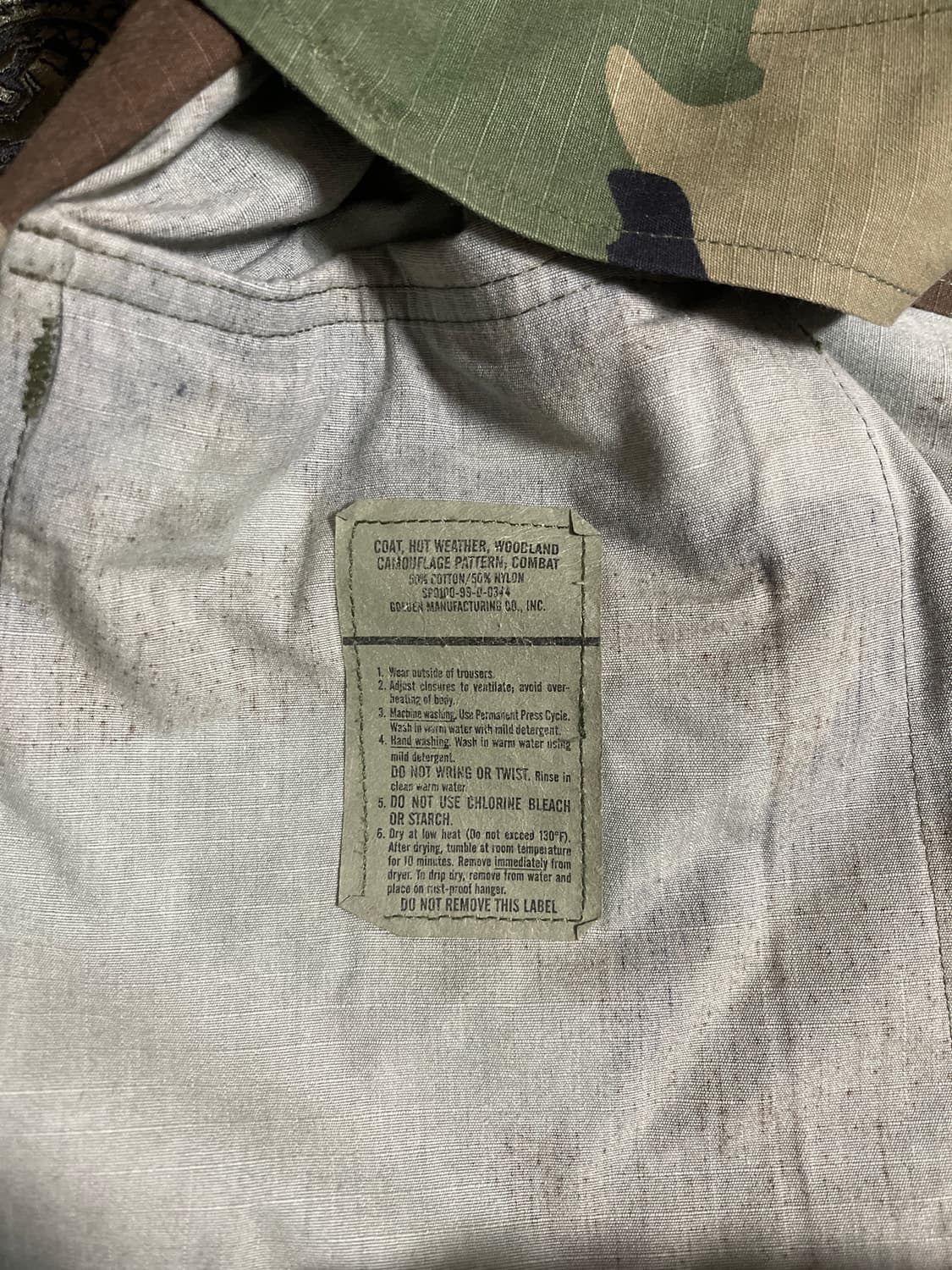 미 육군 우드랜드 M81 BDU 재킷 상품이미지7